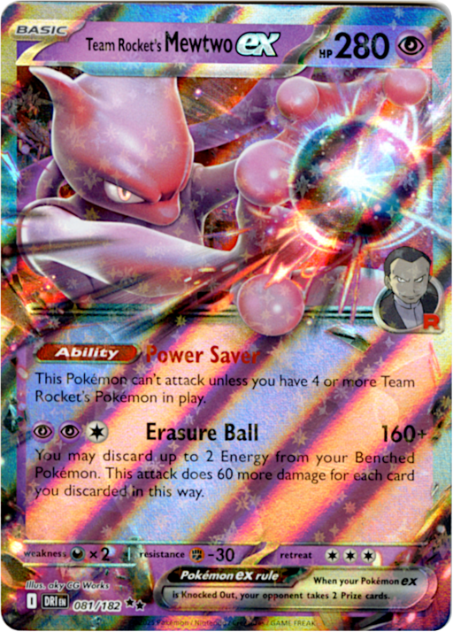 2025 Team Rocket's Mewtwo ex #81 Destined Rivals