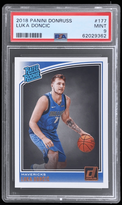 2018 Panini Donruss Rated Rookie Luka Doncic #177 PSA 9