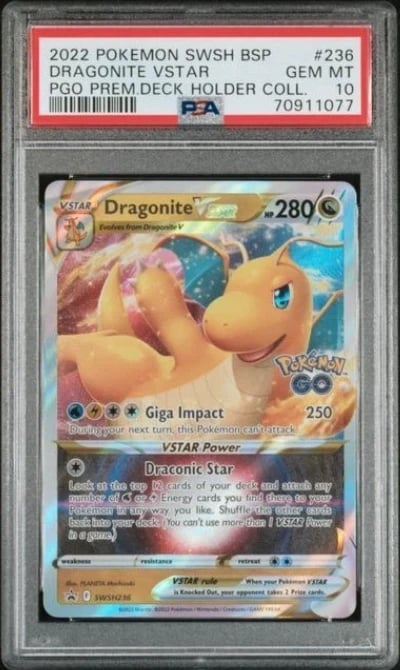 2022 Pokemon Japanese SWSH Promo GO Dragonite VSTAR #293 PSA 10 GEM MINT