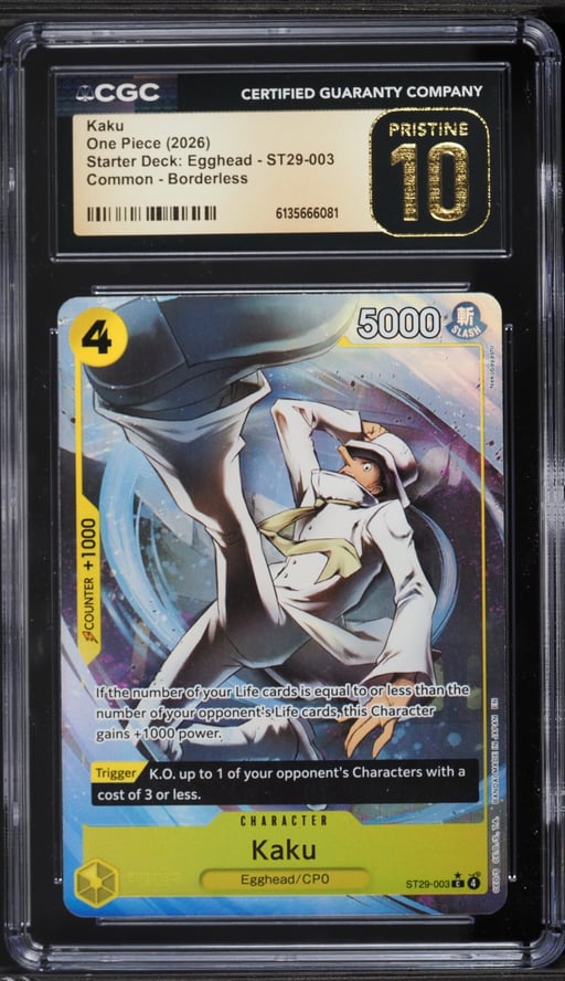 2026 One Piece Starter Deck Egghead Kaku #ST29-003 CGC 10 PRISTINE
