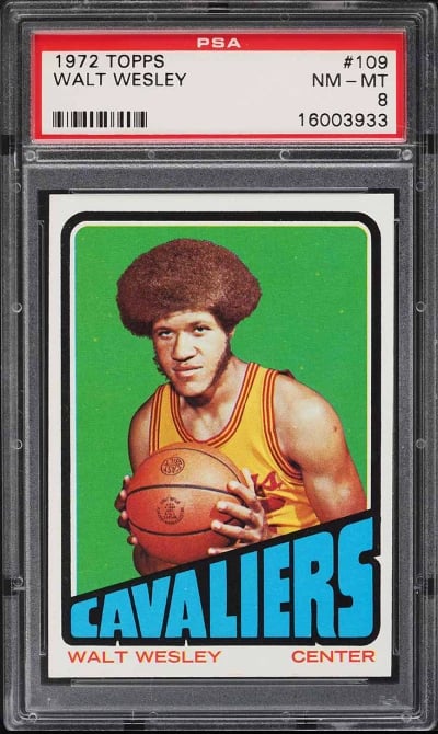 1972 Topps Basketball Walt Wesley #109 PSA 8 NM-MT