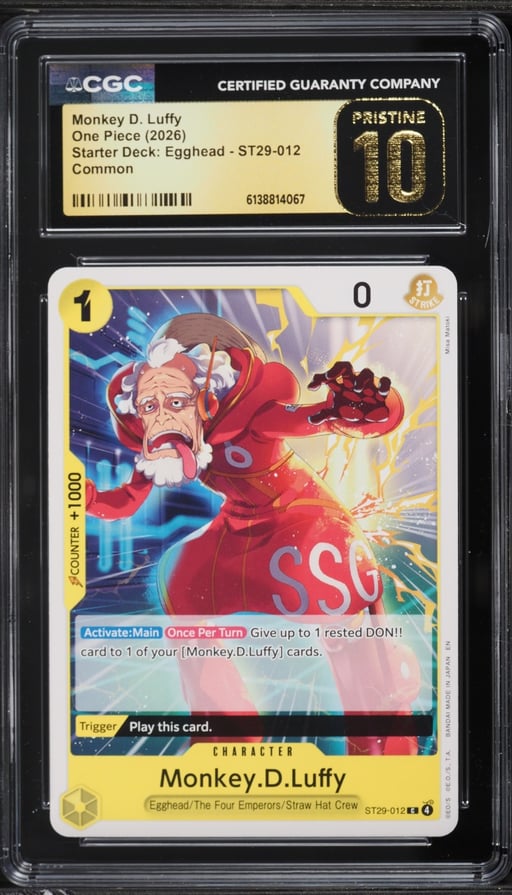 2026 One Piece Starter Deck Egghead Monkey D. Luffy #ST29-012 CGC 10 PRISTINE