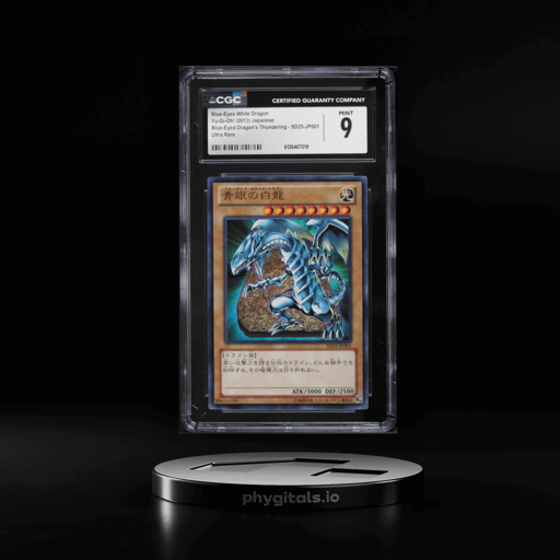 2013 Yu-Gi-Oh! Japanese BEDT Blue-Eyes White Dragon #SD25-JP001 CGC 9 MINT