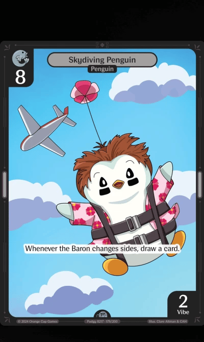 Skydiving Penguin