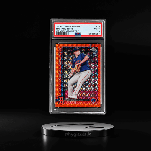 2025 Topps Chrome Orange Geometric Richard Fitts #72 22/25 PSA 9