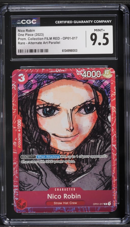 2023 One Piece Promo Premium Collection FILM RED Nico Robin #OP01-017 CGC 9.5 MINT+