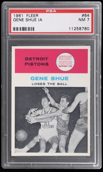 1961 Fleer Gene Shue #64 PSA 7