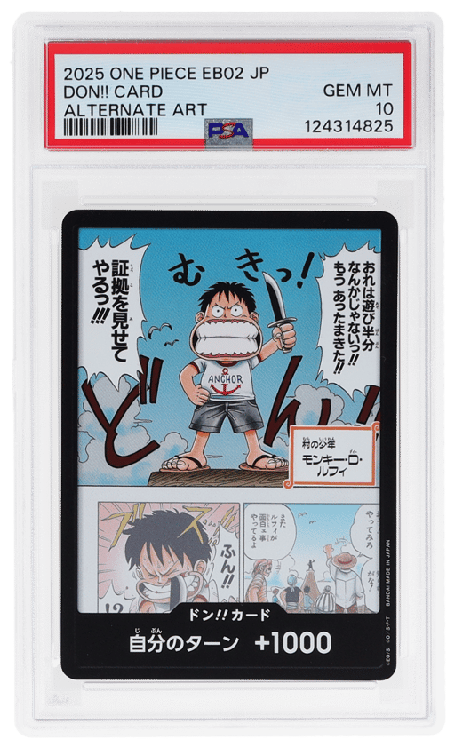 2025 One Piece Extra Booster Anime 25th Collection Japanese Alternate Art Don Card PSA 10