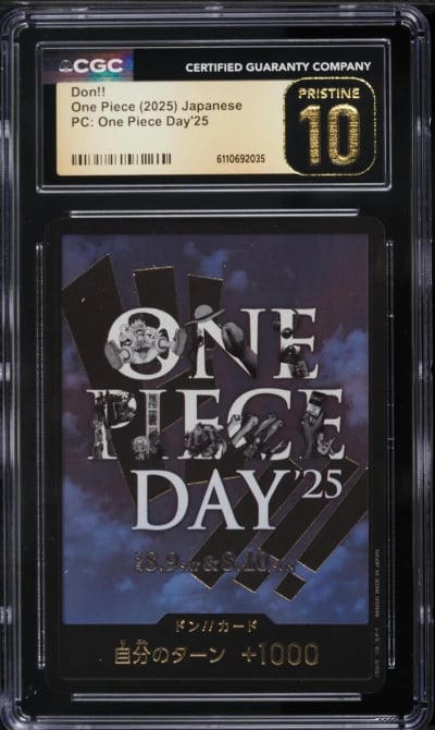 2025 One Piece Japanese Premium Collection Day '25 Don!! CGC 10 PRISTINE