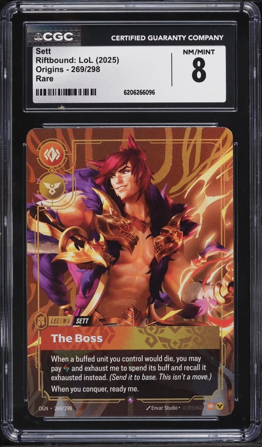 2025 Riftbound League Of Legends LoL Origins Sett #269 CGC 8 NM-MT