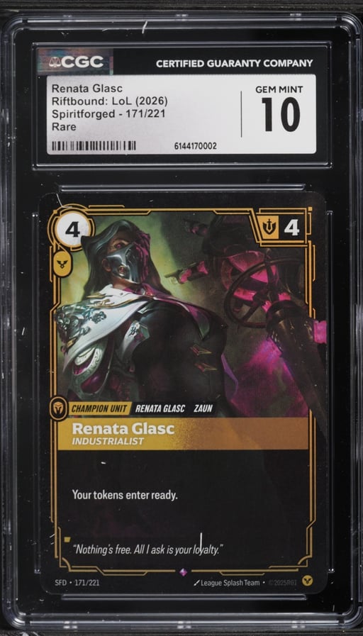 2026 Riftbound League Of Legends Spiritforged Renata Glasc #171 CGC 10 GEM MINT
