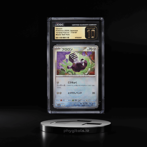 2024 Pokemon Japanese Scarlet & Violet Terastal Fest ex Master Ball Holo Varoom #114 CGC 10