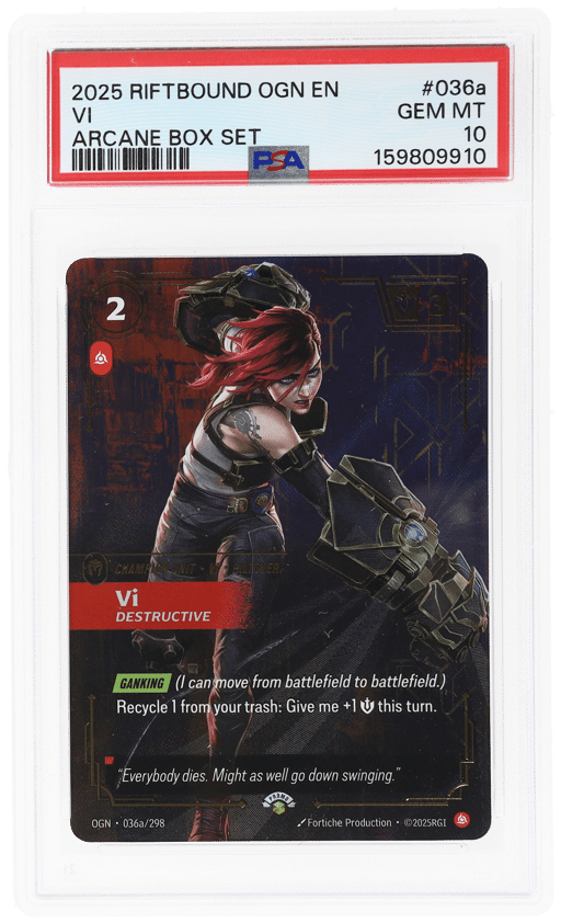 2025 Riftbound League of Legends Origins Arcane Box Set VI #036a PSA 10