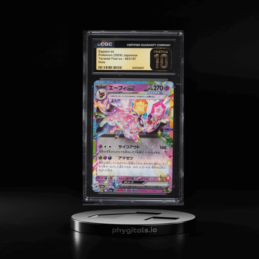 2024 Pokemon Japanese Scarlet & Violet Terastal Fest Ex Holo Espeon Ex #63 CGC 10 PRISTINE