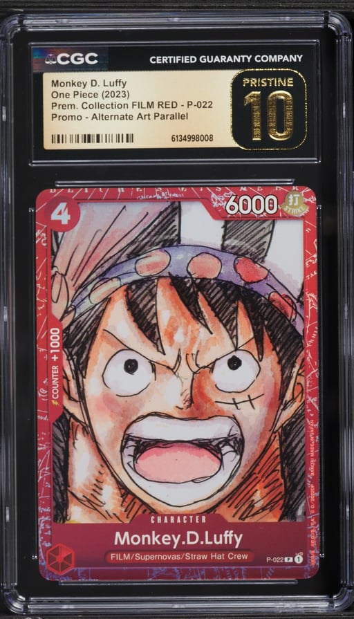 2023 One Piece Promo Premium Collection FILM RED Monkey D. Luffy #P-022 CGC 10 PRISTINE