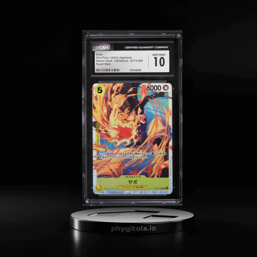2023 One Piece Japanese Starter Deck 3 Brothers SR Sabo #ST13-008 CGC 10 GEM MINT