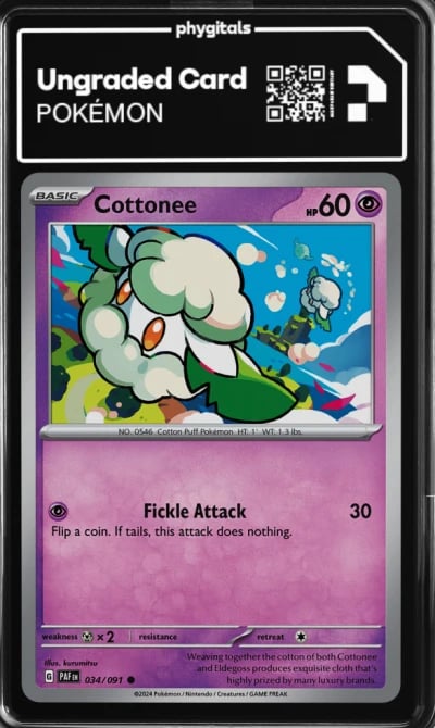 2024 Cottonee Paldean Fates #034