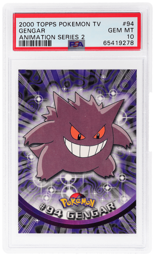2000 Chrome Series 2 English Chrome (Topps Chrome Stamp On Front of Card) Gengar #94 PSA 10