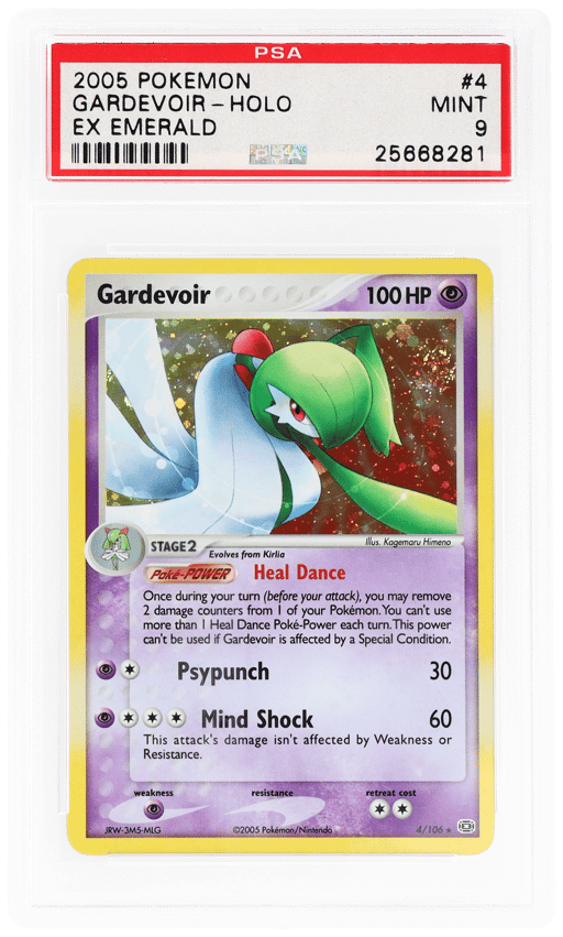 2005 Pokemon Ex Emerald Holo Gardevoir #4 PSA 9