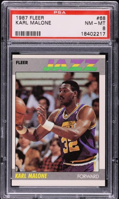 1987 Fleer Basketball Karl Malon