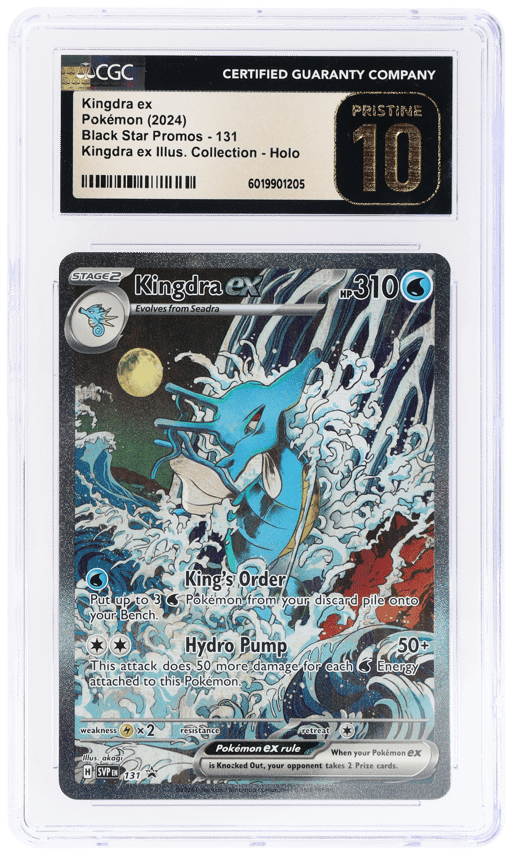 2024 Pokemon Scarlet and Violet Black Star Promo Shrouded Fable Special Illustration Collection Kingdra Ex #131 CGC PRI