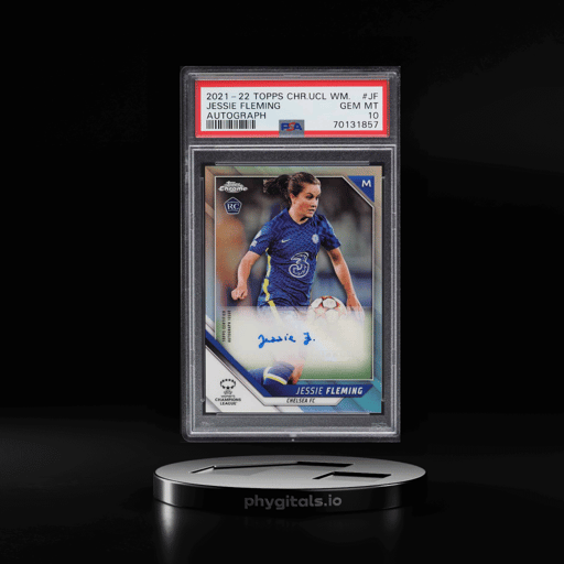 2021 Topps Chrome Women's UEFA Jessie Fleming ROOKIE AUTO #BA-JF PSA 10 GEM MINT