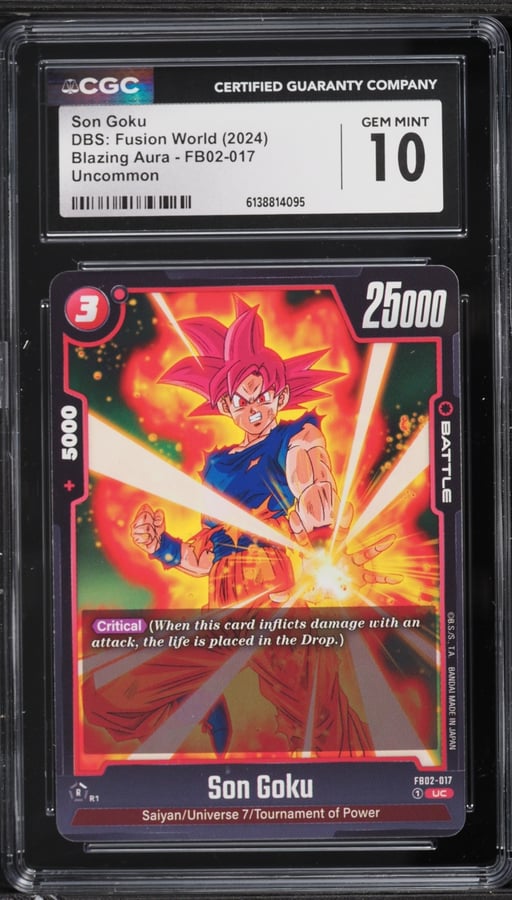 2024 Dragon Ball Super Fusion World Blazing Aura Son Goku #FB02-017 CGC 10 GEM MINT