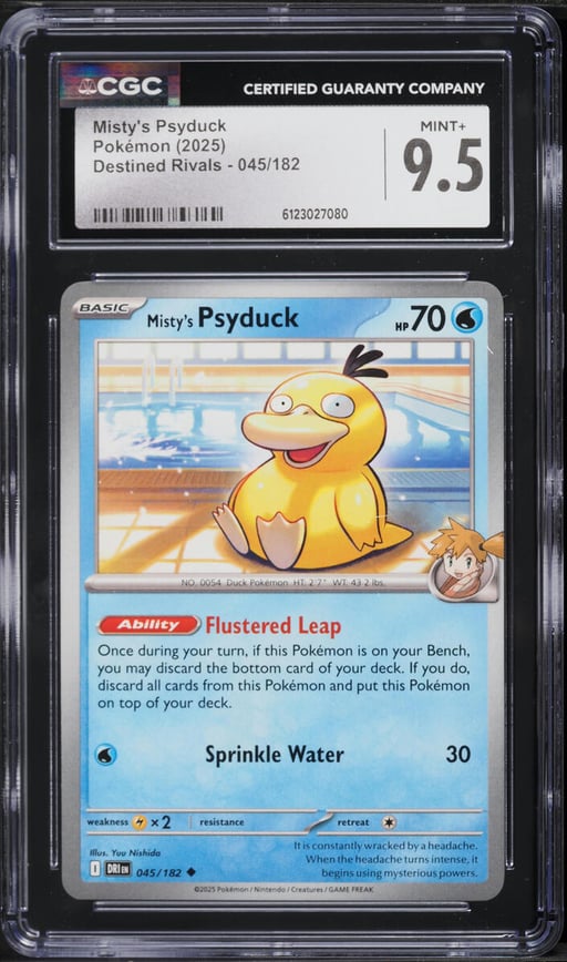 2025 Pokemon Destined Rivals Misty's Psyduck #045 CGC 9.5 MINT+
