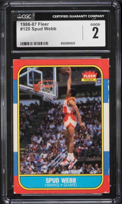 1986 Fleer Basketball Spud Webb 
