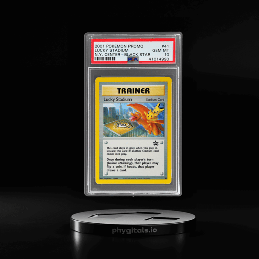 2001 Pokemon Black Star Promos Ny Pokemon Center Opening Lucky Stadium #41 PSA 10