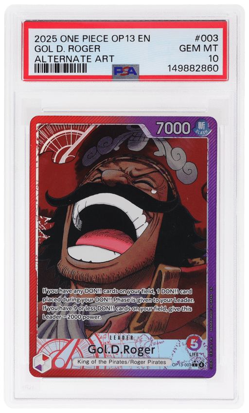 2025 One Piece Carrying On His Will Alternate Art Gol D. Roger #OP13003 PSA 10