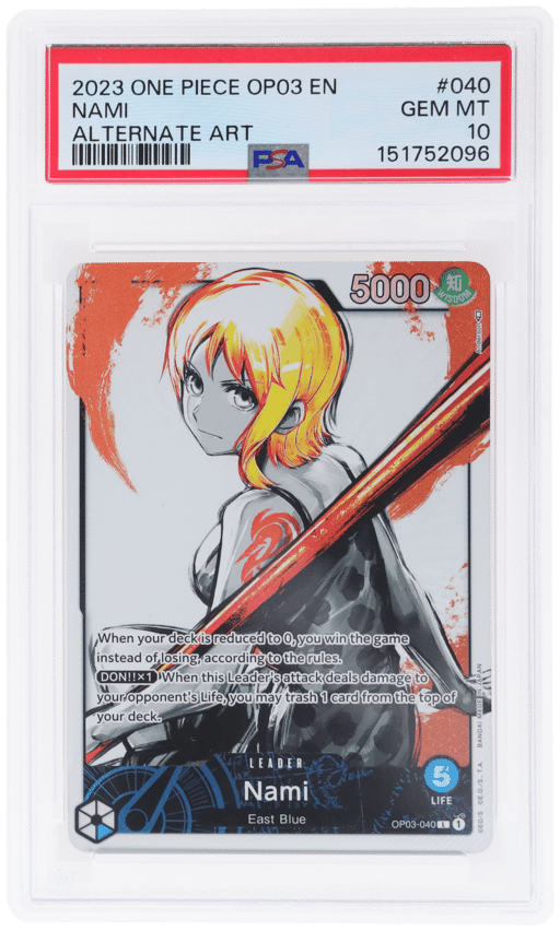 2023 One Piece Pillars of Strength Alternate Art Nami #OP03-040 PSA 10