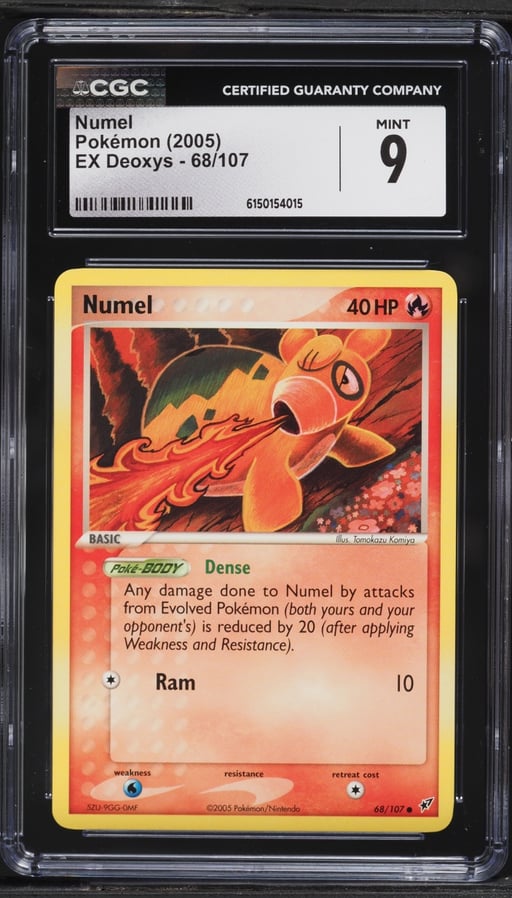 2005 Pokemon EX Deoxys Numel #68 CGC 9 MINT