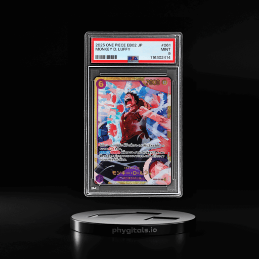 2025 Piece Card Game Anime 25th Collection Japanese Monkey D. Luffy #EB02061 PSA 9