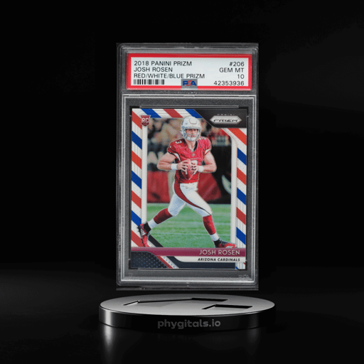 2018 Panini Prizm Red White Blue Josh Rosen ROOKIE #206 PSA 10 GEM MINT