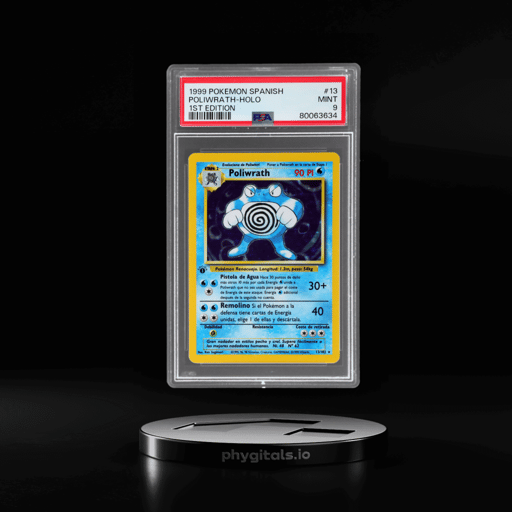 1999 Pokemon Base Set Spanish 1st Edition Holo Poliwrath #13 PSA 9