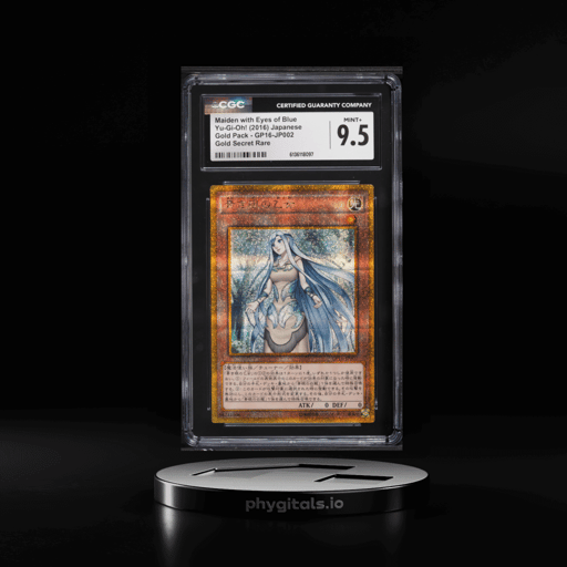 2016 Yu-Gi-Oh! Japanese Gold Pack Gold Secret Rare Maiden With Eyes Of Blue #GP16-JP002 CGC 9.5