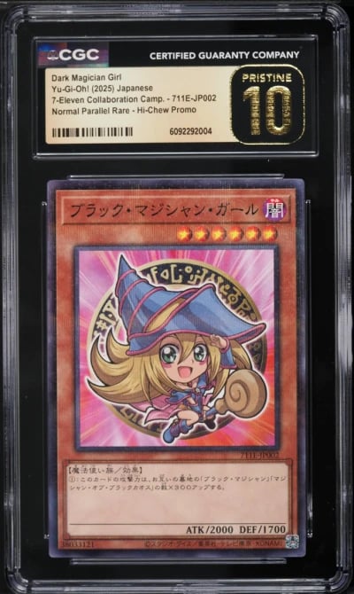 2025 Yu-Gi-Oh! Japanese 7-Eleven Hi-Chew Promo Dark Magician Girl #711E-JP002 CGC 10 PRISTINE