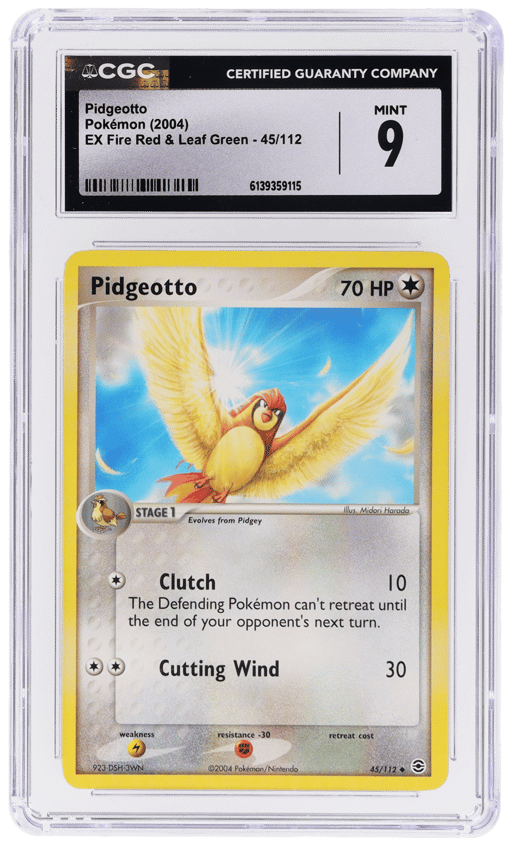 2004 Pokemon Ex Fire Red Leaf Green Pidgeotto #45 CGC 9