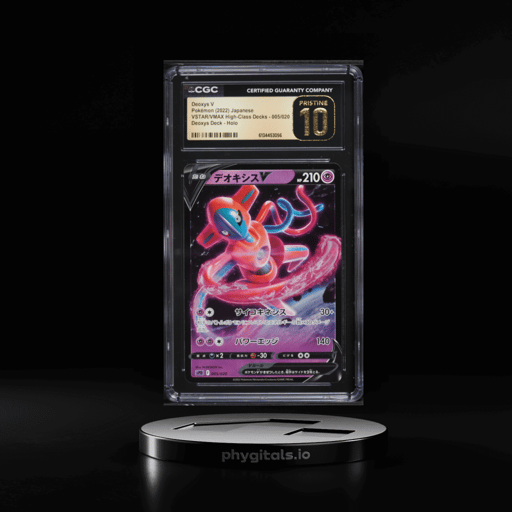 2022 Pokemon Japanese Sword & Shield High-Class Decks Holo Deoxys V #5 CGC 10 PRISTINE