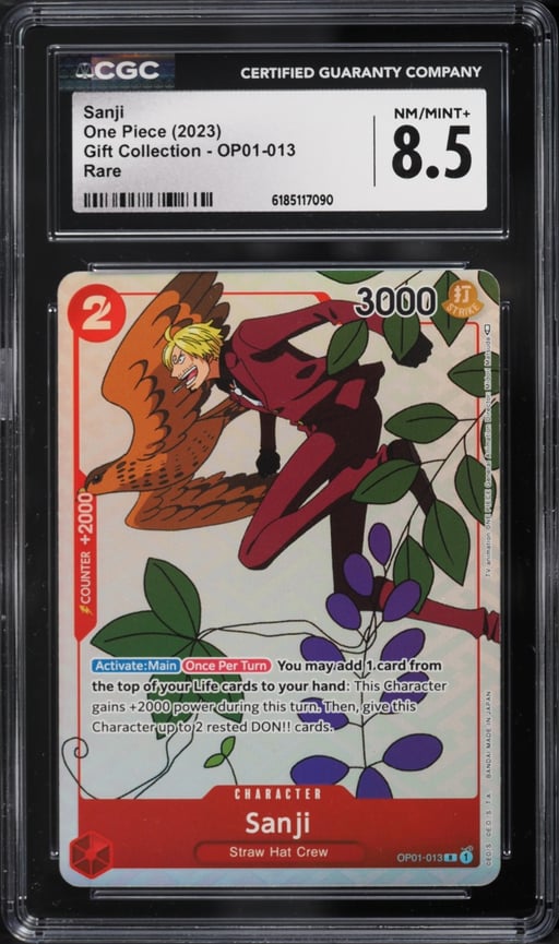 2023 One Piece Gift Collection Sanji #OP01-013 CGC 8.5 NM-MT+
