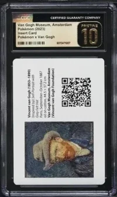 2023 Pokemon X Van Gogh Museum Amsterdam Insert Card CGC 10 PRISTINE