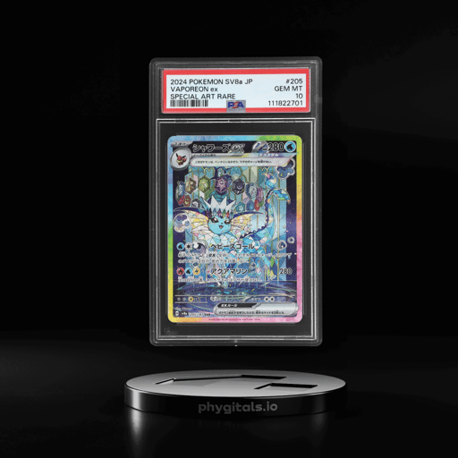 2024 Pokemon Scarlet and Violet Terastal Festival Ex Japanese Special Art Rare Vaporeon Ex #205 PSA 10