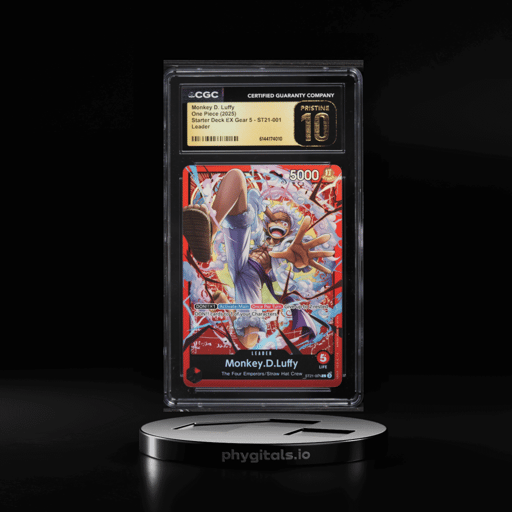 2025 One Piece Starter Deck EX Gear 5 Leader Monkey D. Luffy #ST21-001 CGC 10 PRISTINE