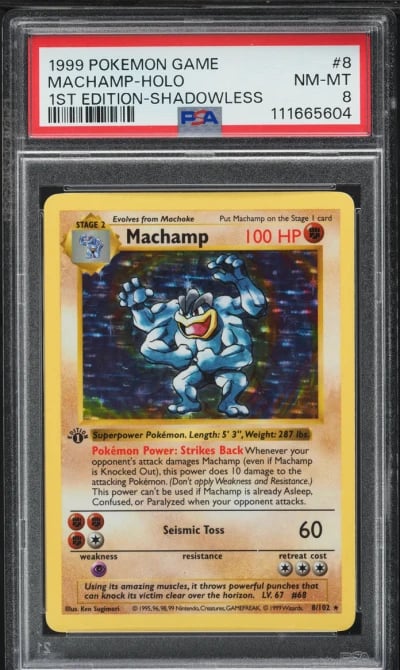 1999 Pokemon Base Set Shadowless