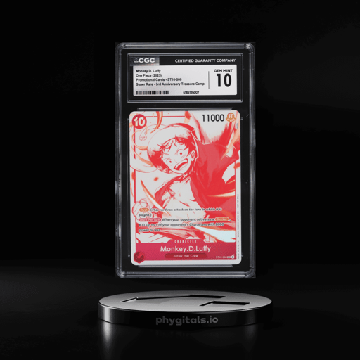 2025 One Piece Promo 3rd Treasure Campaign Super Rare Monkey D. Luffy #ST10-006 CGC 10