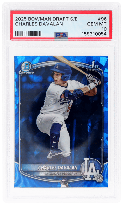 2025 Bowman Draft Sapphire Edition Charles Davalan #BDC-96 PSA 10
