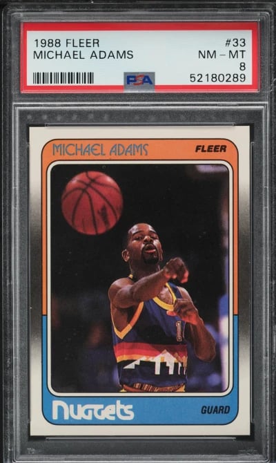 1988 Fleer Basketball Michael Ad