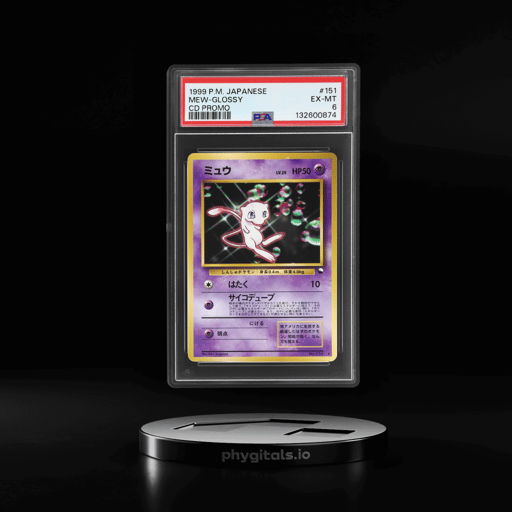 1999 Pokemon Cd Promo Japanese Holo Mew #151 PSA 6