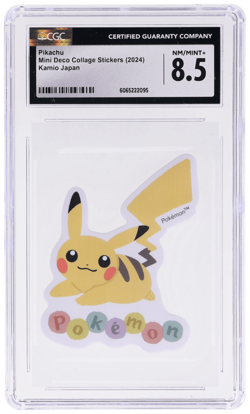 2024 Pokemon Kamio Mini Deco Collage Sticker Japanese Pikachu CGC 8.5